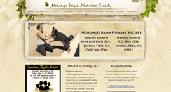 Desktop Screenshot of mbhumanesociety.com